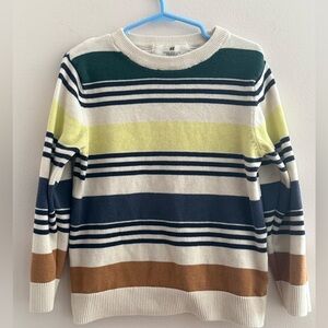 H&M Boys Size 5T/6 Stripped Cotton Sweater